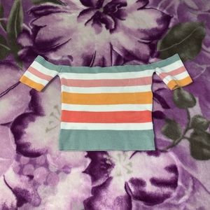 Off The Shoulder Crop Top